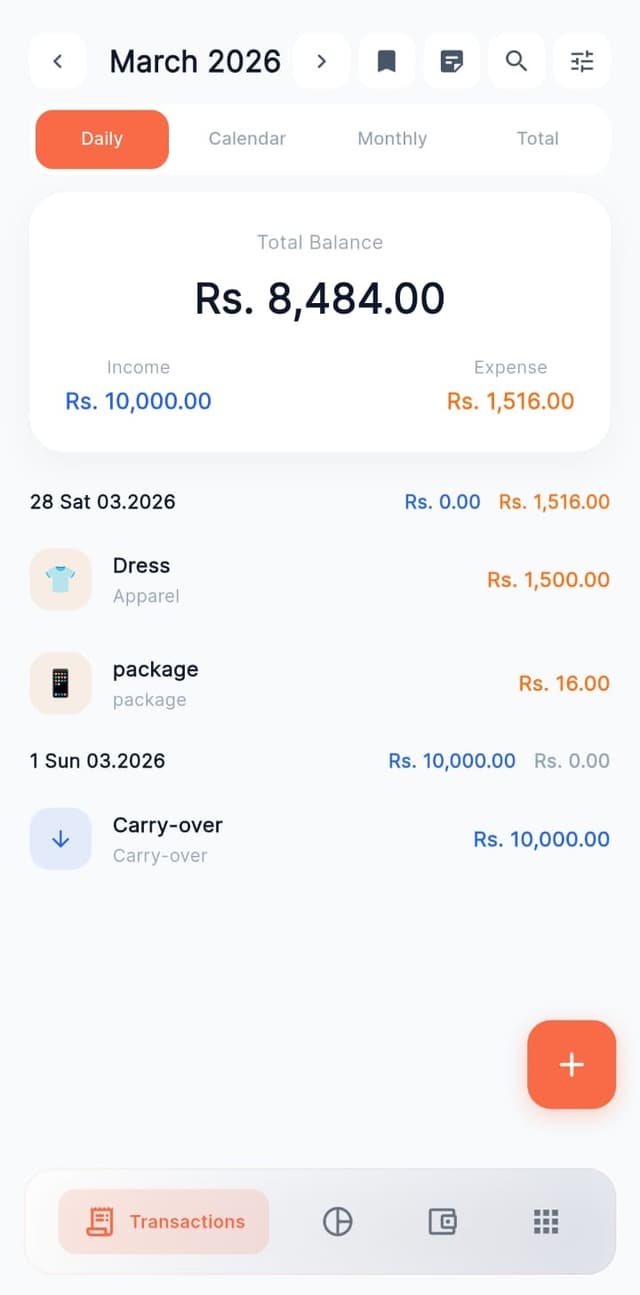 Income Tracking
